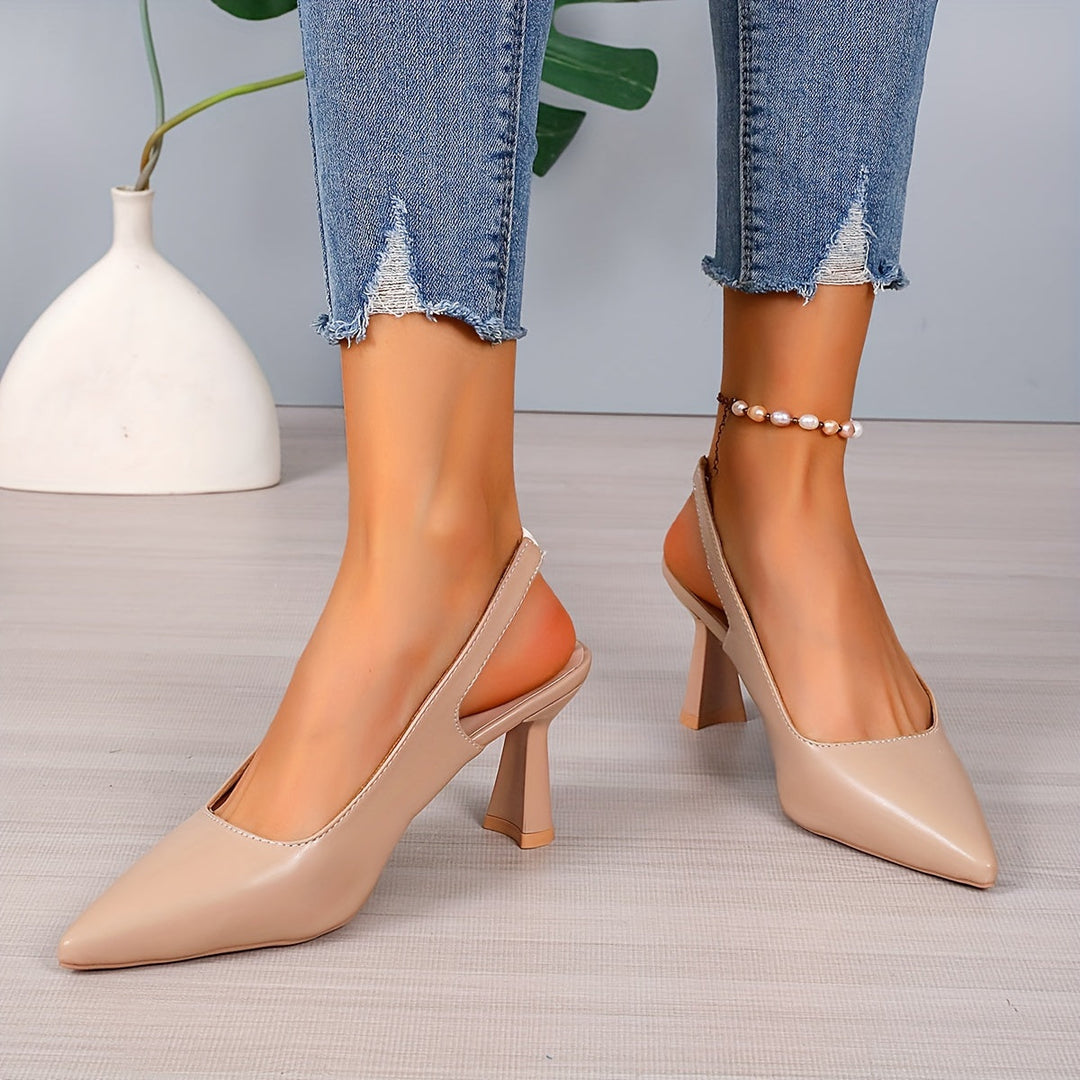 Sophia | Women's Pointed Toe Slingback Heels